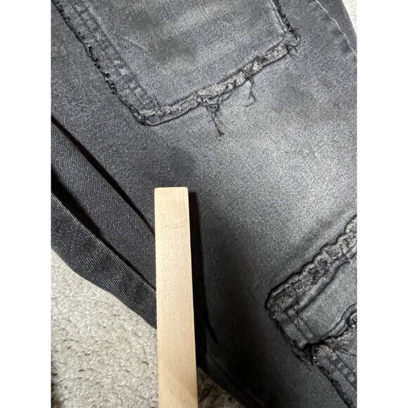 Rebel‎ Vengeance Jeans Grunge Distressed  Y2K Multi-Pocket Jeans Size 36x30 - Picture 13 of 14